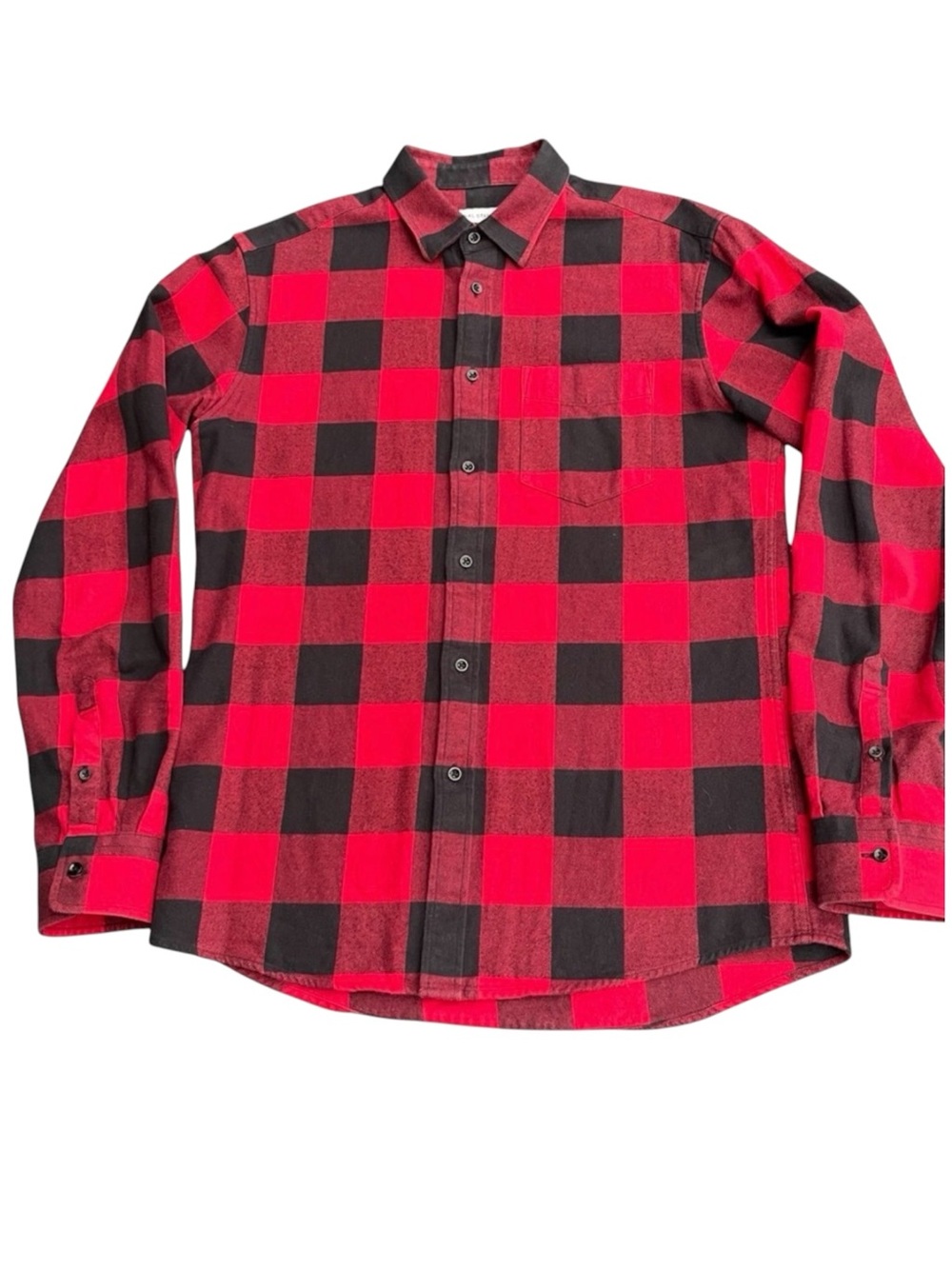 National Standards Red and Black Japanese Buffalo Twill Shirt (S/M)